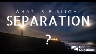 Separation – A Neglected Truth - Templar Sunday Service - 14th July 2024